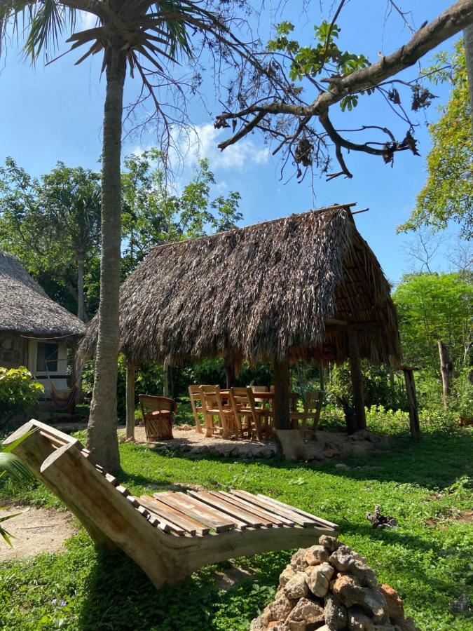 Encantadora Villa Maya Tradicional En Rancho Agroecologico Tzucaceb المظهر الخارجي الصورة