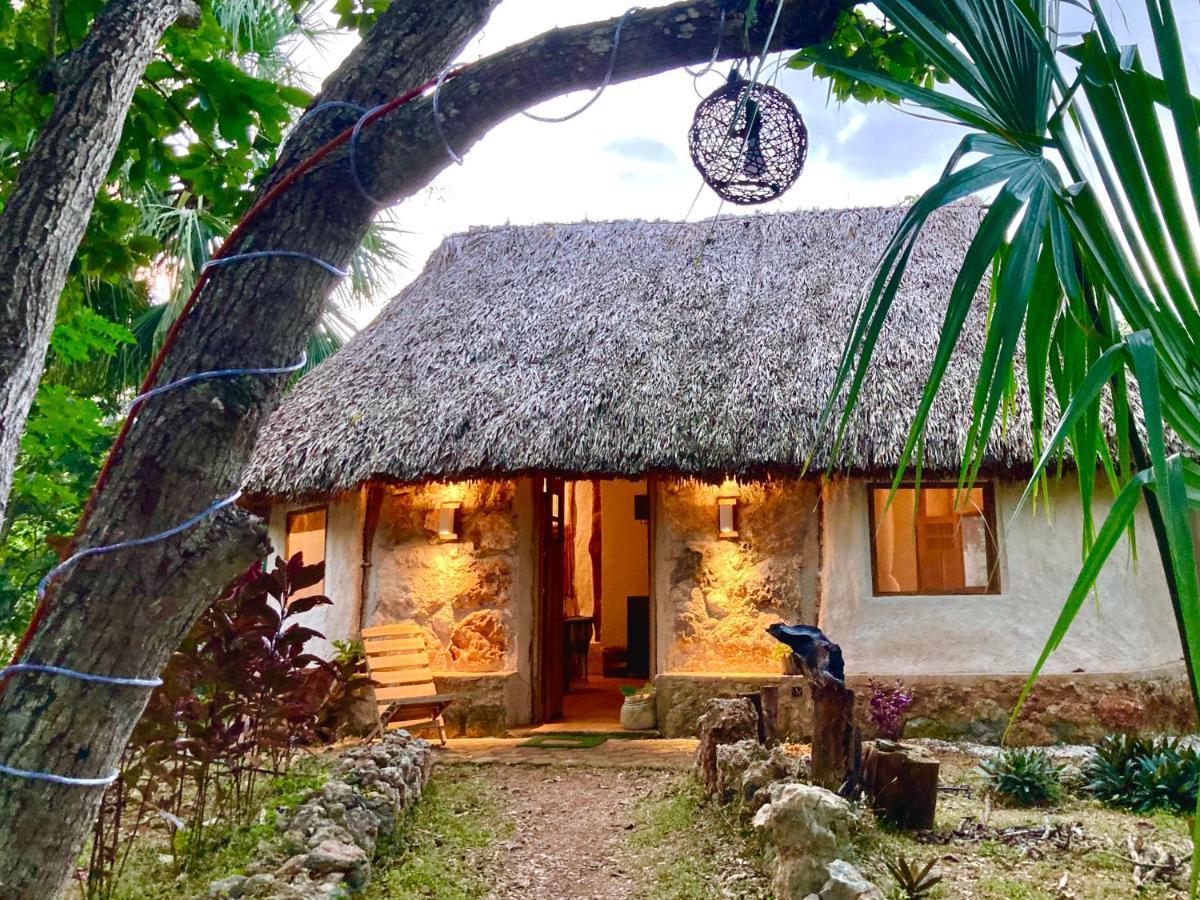 Encantadora Villa Maya Tradicional En Rancho Agroecologico Tzucaceb المظهر الخارجي الصورة