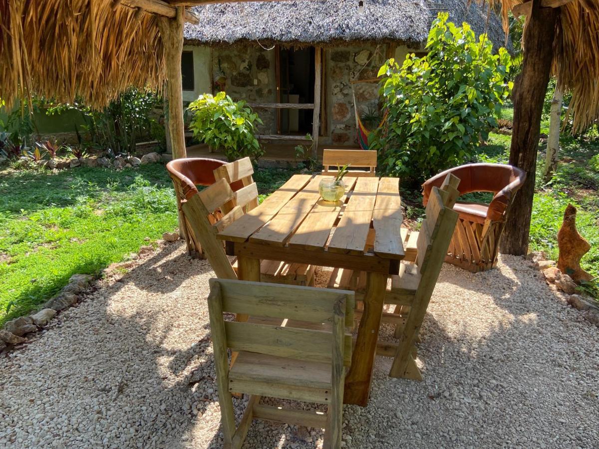 Encantadora Villa Maya Tradicional En Rancho Agroecologico Tzucaceb المظهر الخارجي الصورة